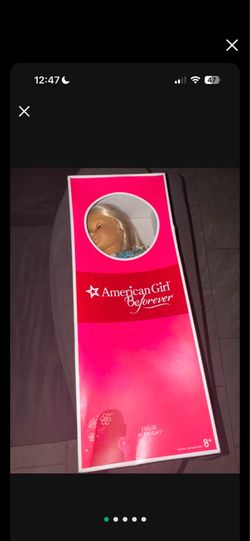 American girl doll and bed