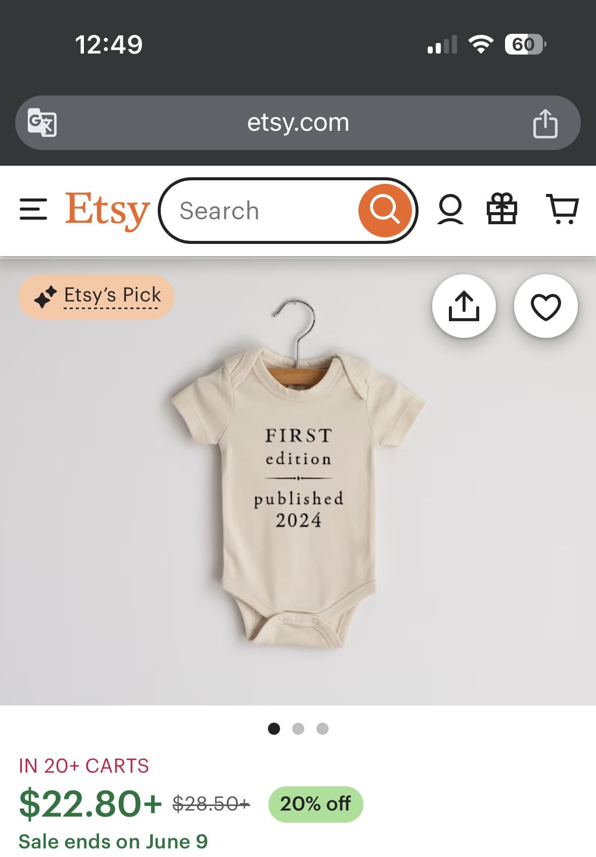 First Edition Published 2024 Baby Bodysuit