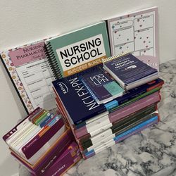 NEW! ULTIMATE RN Nursing School Bundle ATI, NCLEX, Mosby, Level Up RN Pharmacology Flash Cards, Study Guides, MED Surge