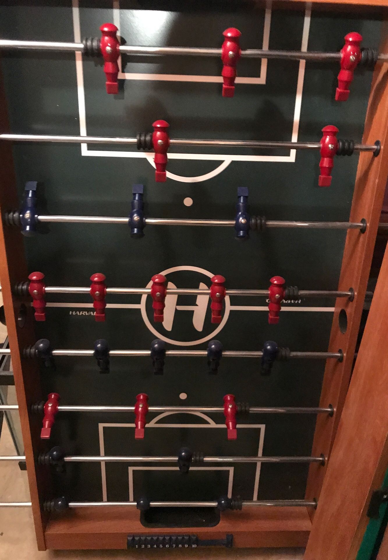 Foos ball air hockey table and billiards