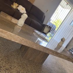 Authentic Live edge Marble Coffee Table