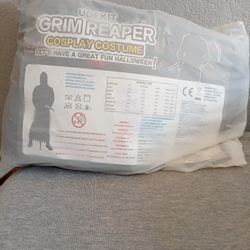 Brand New Adult Medium Grim Reaper Halloween Costume $30 Pick Up Only In Bakersfield In The 93308 Area No Holds 