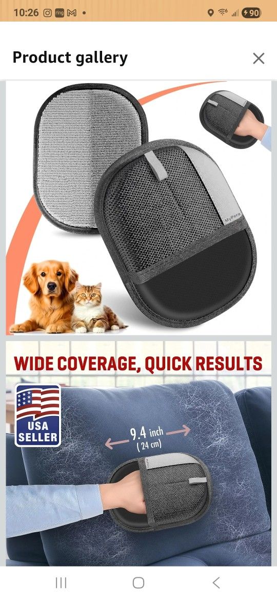 Pet Hair Remover  Gloves For Cats And Dogs