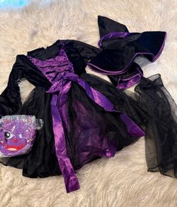 Girls light up witch costume