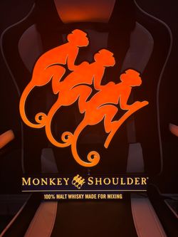 Monkey Shoulder Lighted Bar Sign