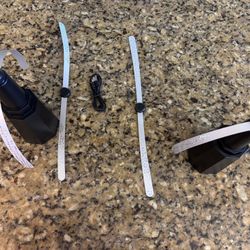 2 Pack Fly Fans Repel for Tables, Camping, Picnic, Fishing, USB chargable