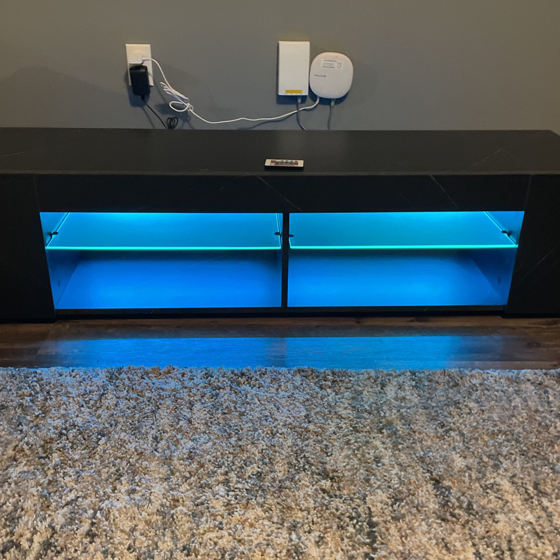 Black LED TV Stand Up To 65”