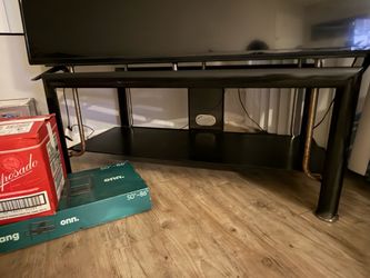 Black tv stand
