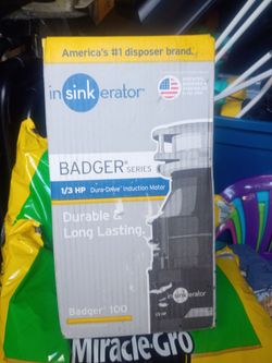 Garbage disposal brand new never opened
