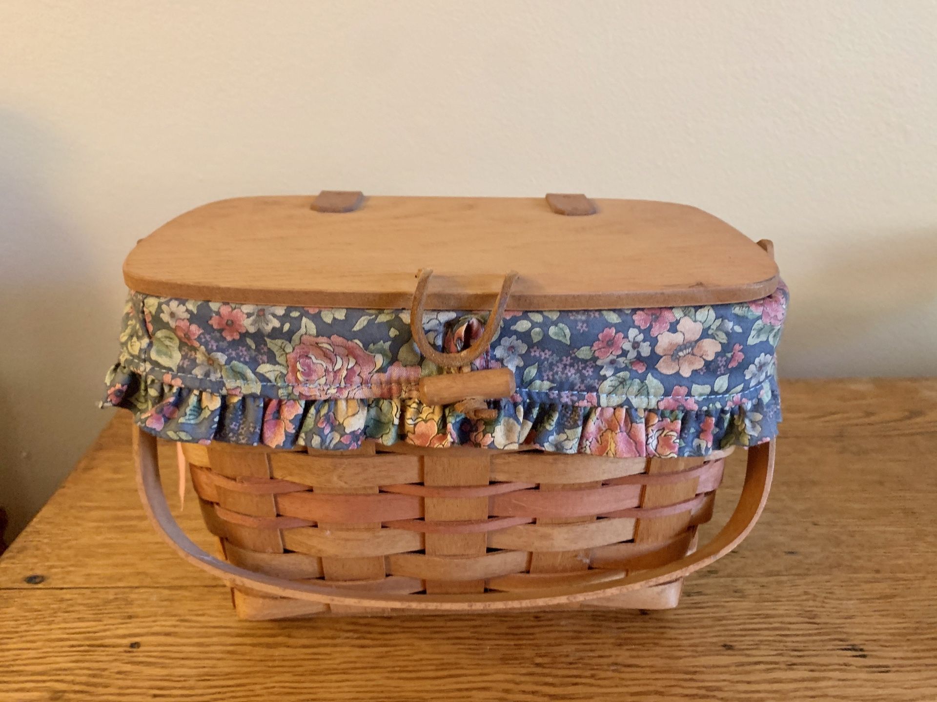 Longaberger Basket with Fabric Liner