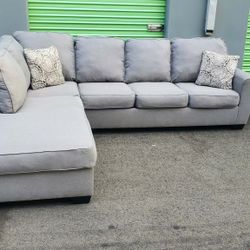 Grey Sectional Couch Delivery Available 