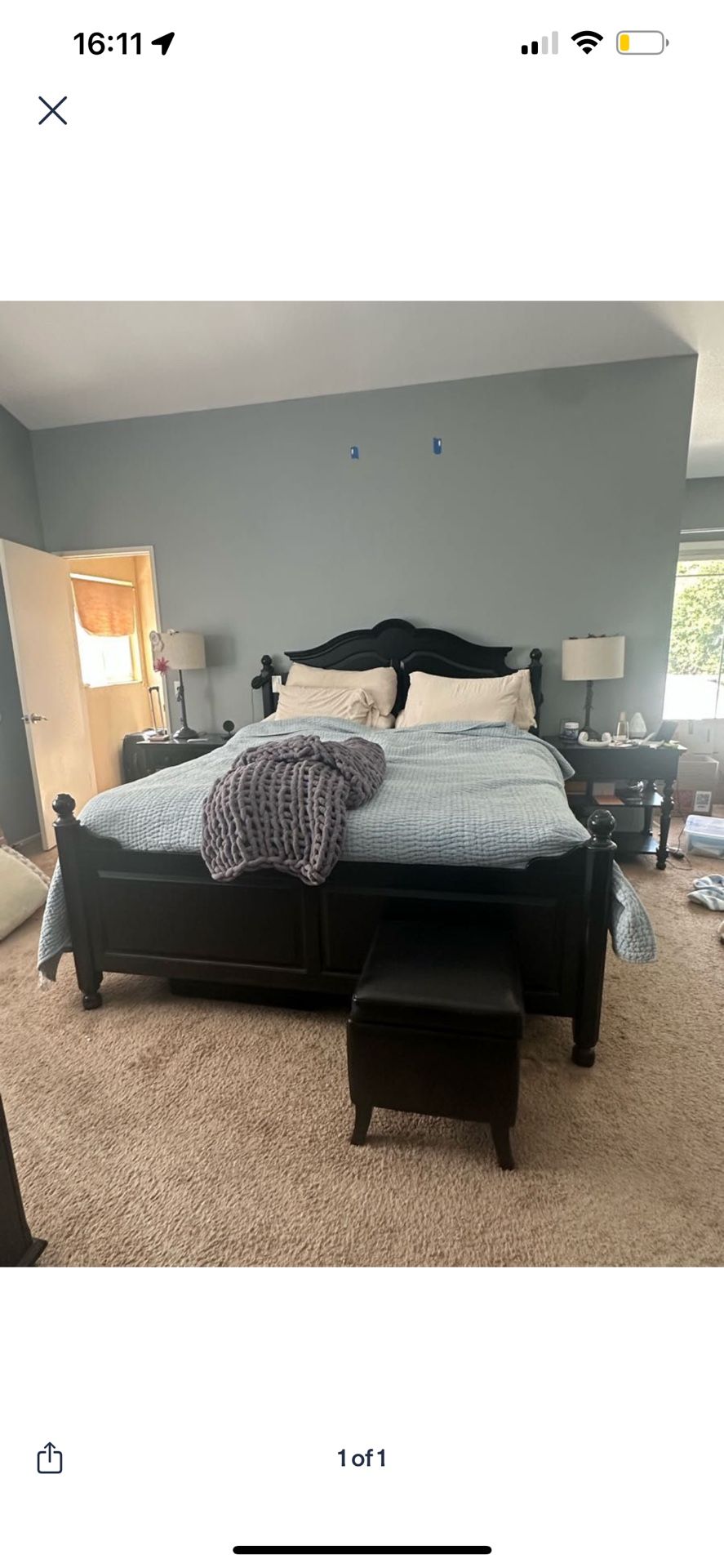 Bed Frame & 2 Night Stands