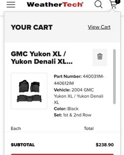 GMC Yukon Weathertech Floor Mats