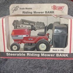 Je Riding Mower Piggy Bank Antique 