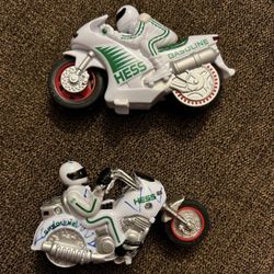 Hess Motorcycle Set of Two Preowned All Wheels Work Toys Collectable 