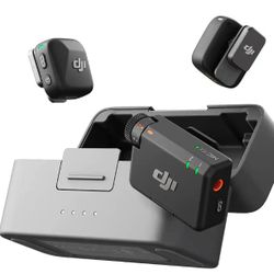 DJI Mic Mini (2 TX + 1 RX + Charging Case) Wireless Microphone for iPhone/Camera