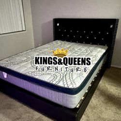 New Queen Bed Frame With Mattress 