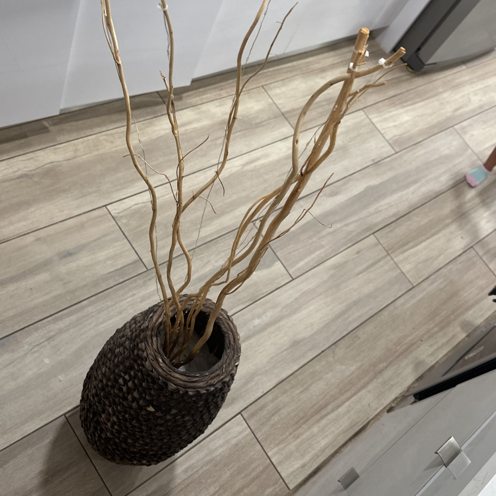 Rustic Tall Floor Vase