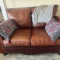 Leather Loveseat
