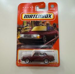 2024 Matchbox Maroon 1986 Volvo 240 #88