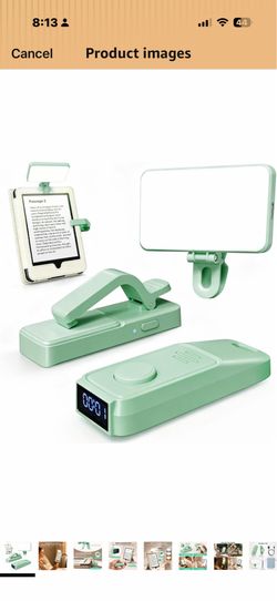 RF Remote Control Page Turner with Book Light and Reading Time Tracker for Kindle, iPad, and Android. Clicker Page Turner for Kindle with Protective C