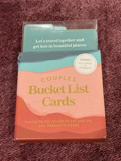 The Couple's Bucket List Card Deck by Eccolo