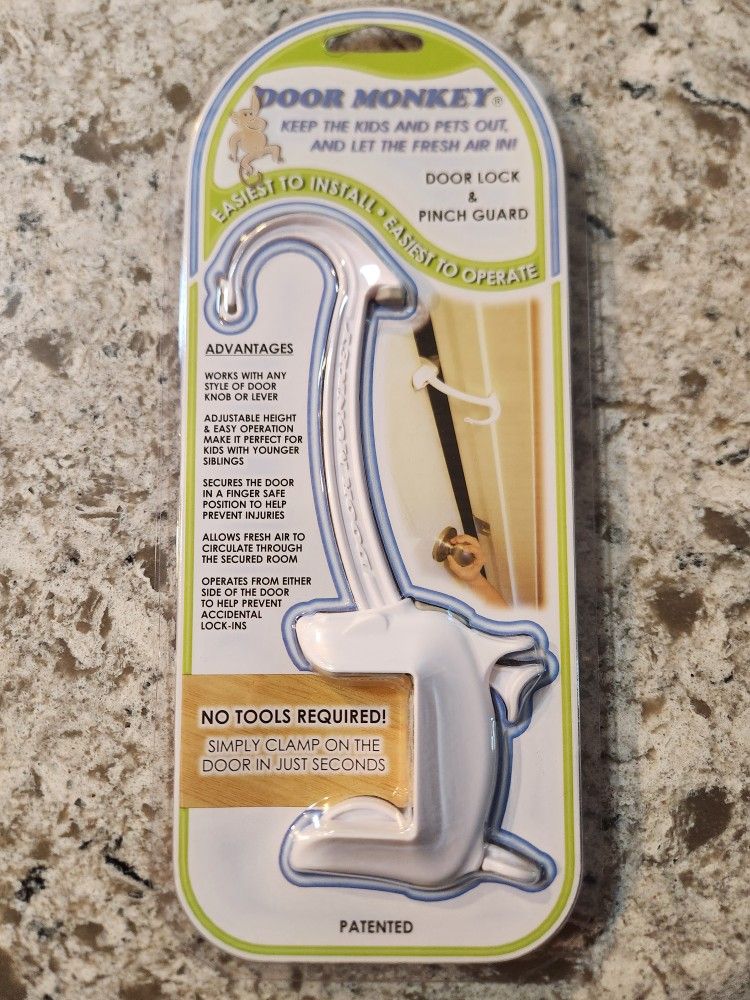 Door Lock and Pinch Guard- Door Monkey