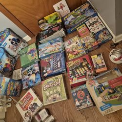 Huge Lot Of Kids Board Games. Some New. All Complete 