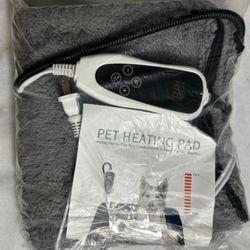 Heated Pet Bed, 11 Adjustable Temperature Pet Heating Pad 18 x 18"(no box) NEW
