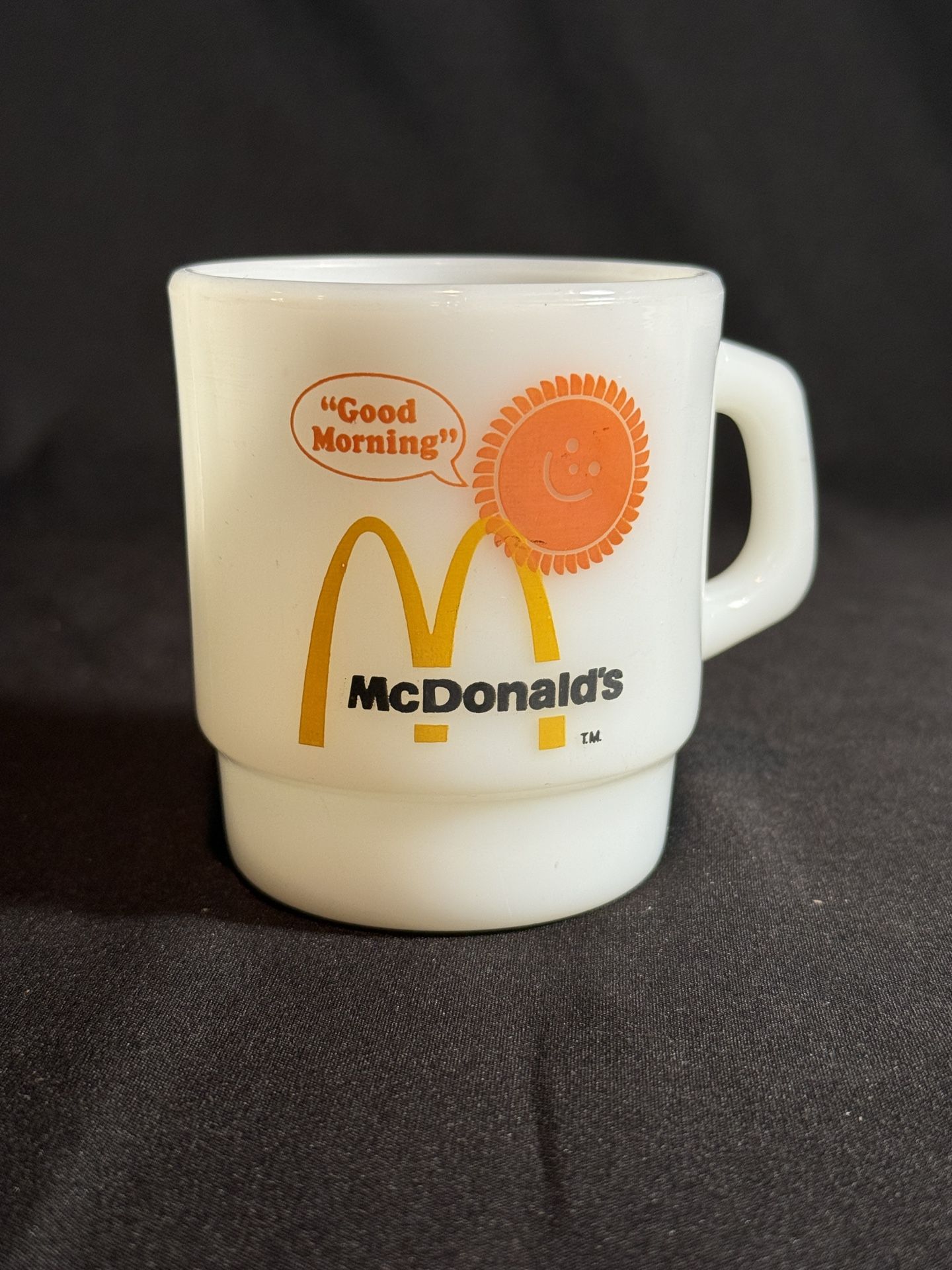 Vintage McDonald's "Good Morning" Coffee Mug D Handle Mold 43