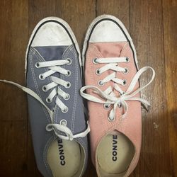 Pink And Purple Converse Size 9 Shoes