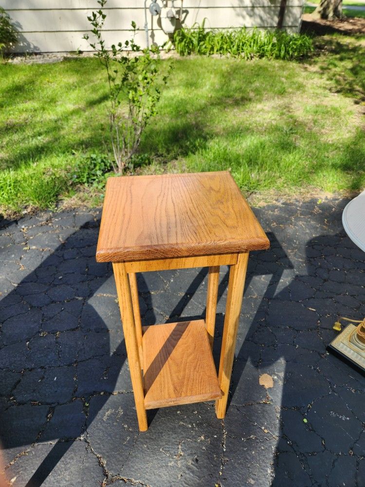 Small End Table With Shelf