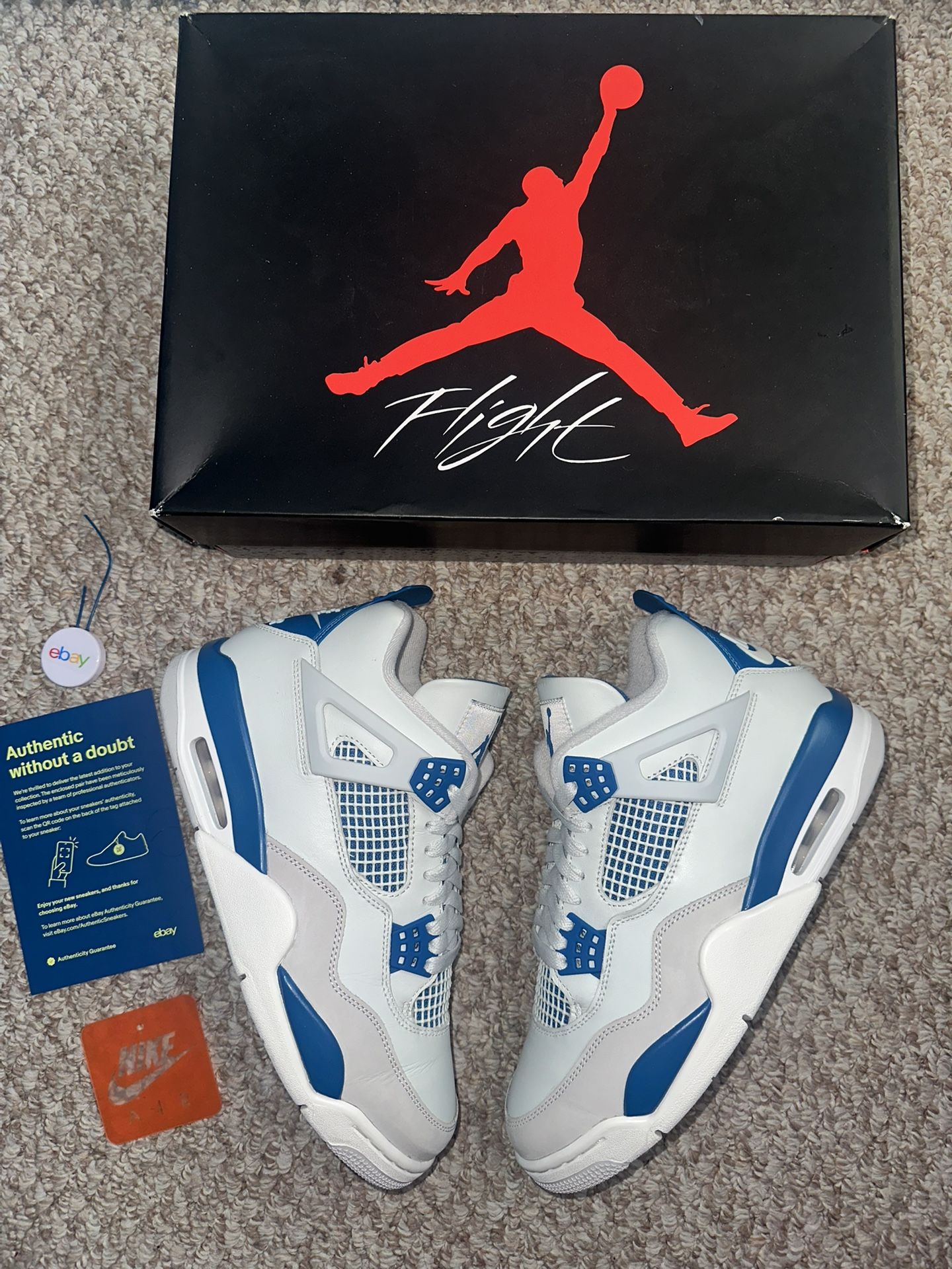 Nike Jordan 4 Og “Military blue/ industrial blue” Size 9 (Worn 2x)💯
