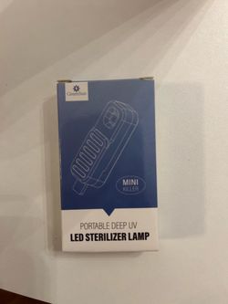 Portable deep UV LED sterilizer lamp