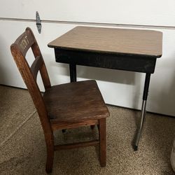 Vintage School Desk & Chair