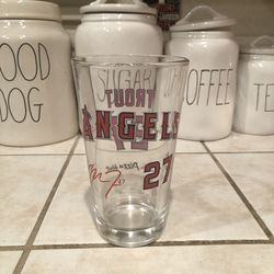 REDUCED, Mike Trout Souvenir Glass, Angels #27