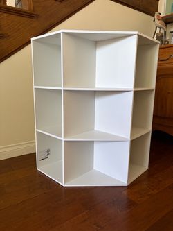 White 9 Cube Corner Organizer