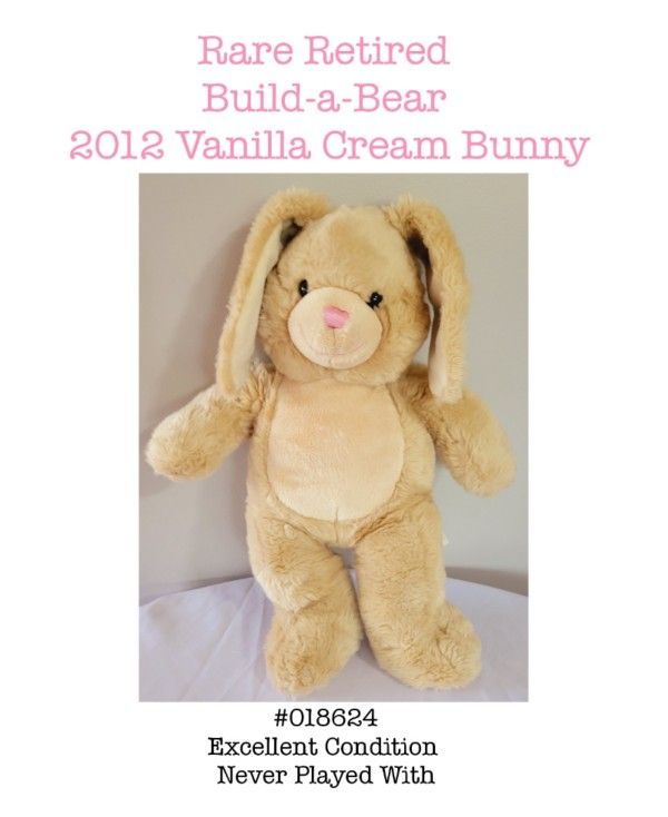 Rare - Build-a-Bear - 17" Vanilla Cream Bunny in Excellent Condition