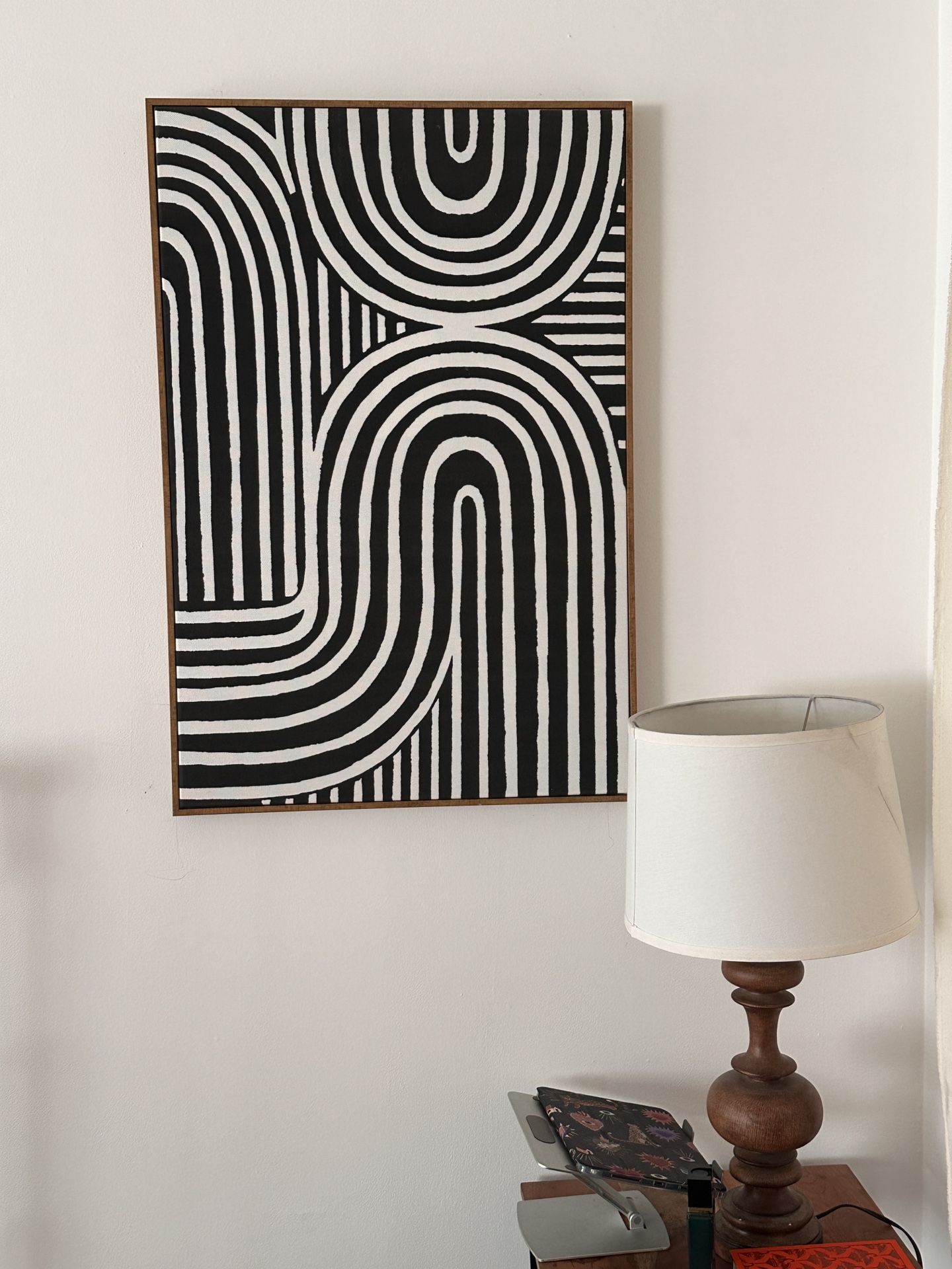 Modern Black & White Abstract Wall Art