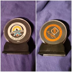 1997 NHL Official All Star Game Puck San Jose Sharks