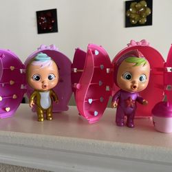  Mindy Platypus Cry Babies Golden Edition Rare Limited Cries Real Gold Tears & Lilian Cry Babies Magic Tears pink edition 