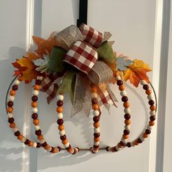 Fall Pumpkin Wreath 