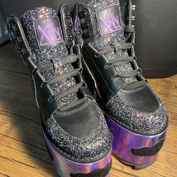 BRAND NEW YRU Qozmo Night Sky Platform Sneakers