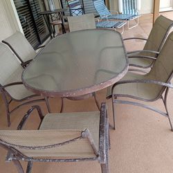 Patio Furniture-Dining Table And Chairs