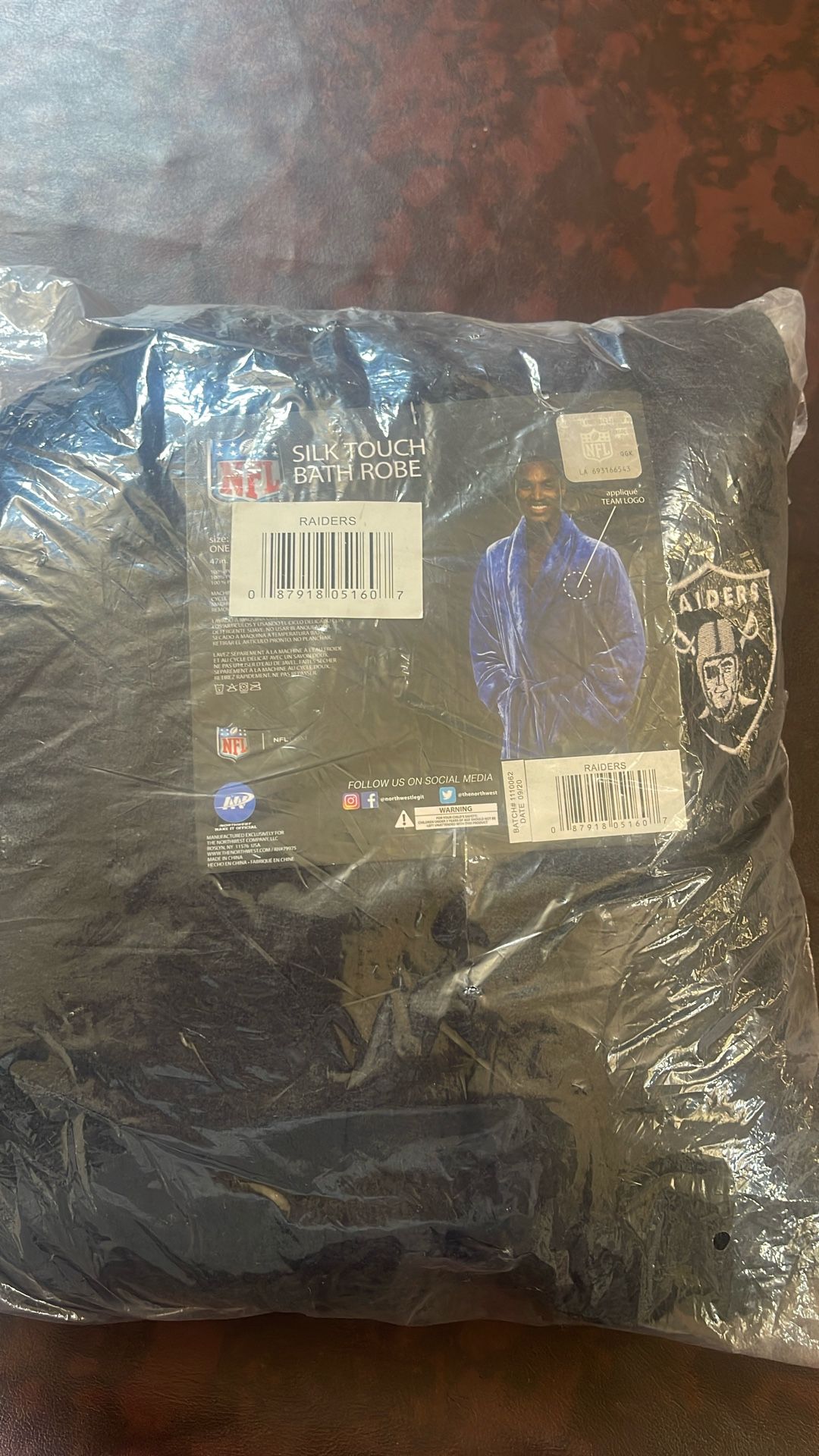 Raiders Silk Touch XL Robe