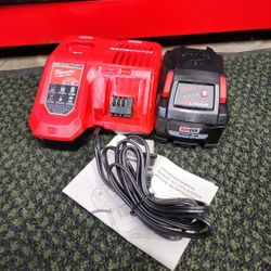 Milwaukee  M18 High Output XC8.0 Battery &  M12/M18 Rapid Charger - $160