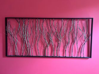 Metal Branch Tree Wall Art Decor