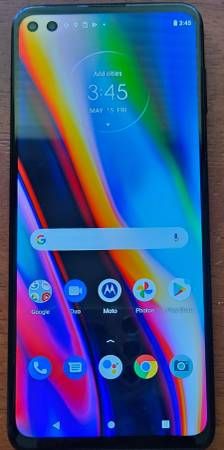 Moto One 5G 128GB unlocked +Charger Cricket Metro T-Mobile Boost Mint