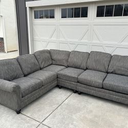 Dark Grey Sectional Couch 