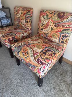 2 Pier 1 accent chairs